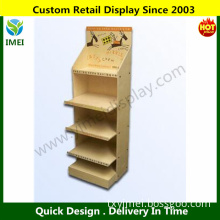 wood storage box wood retail display rack modern comic book display rack YM07208